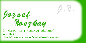 jozsef noszkay business card